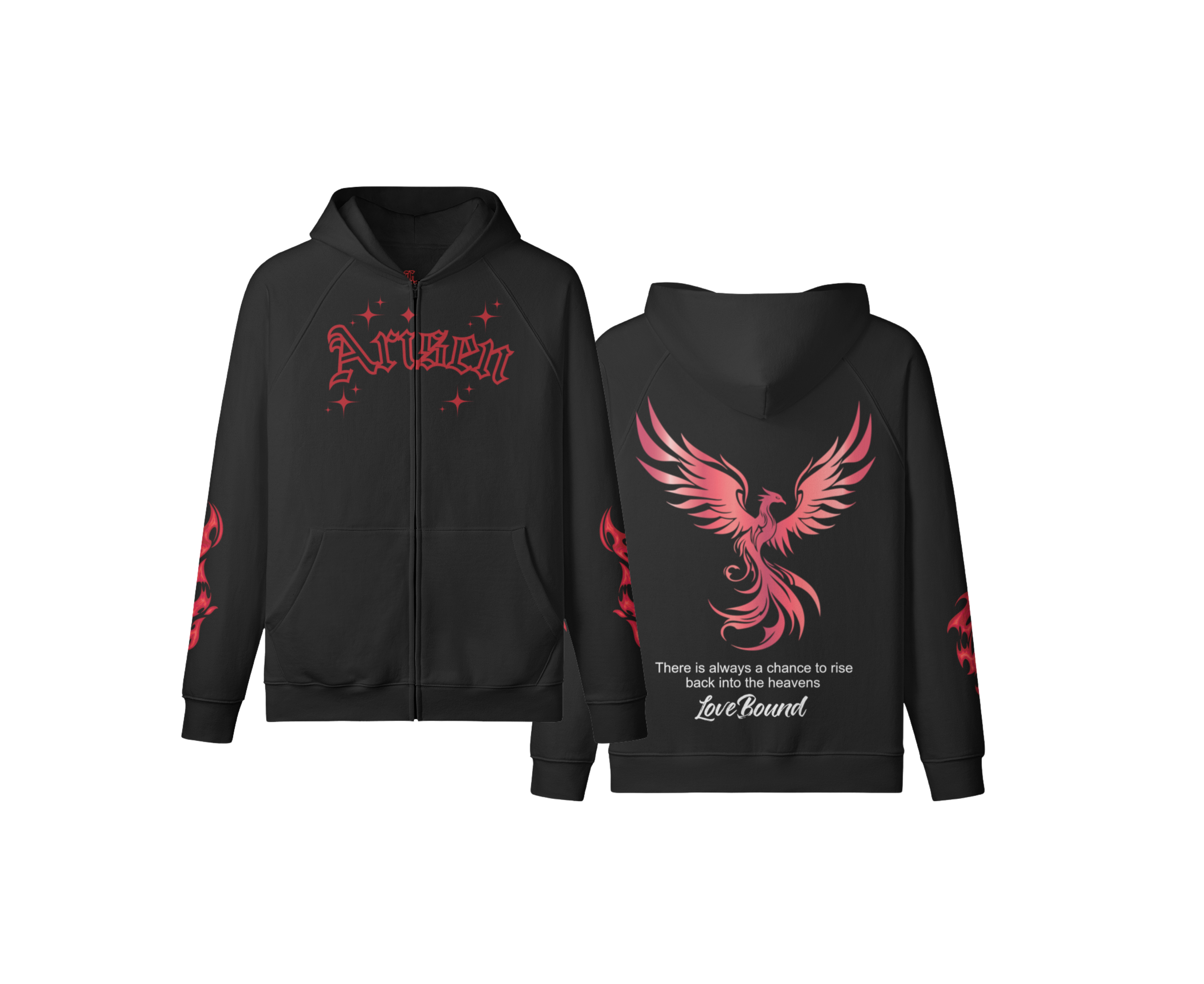 Phoenix Set Zip-up Hoodie