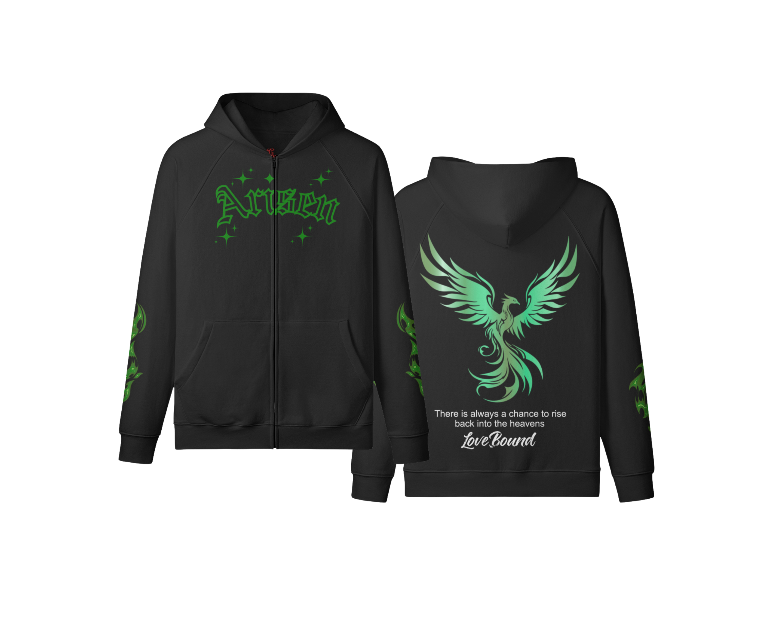 Phoenix Set Zip-up Hoodie