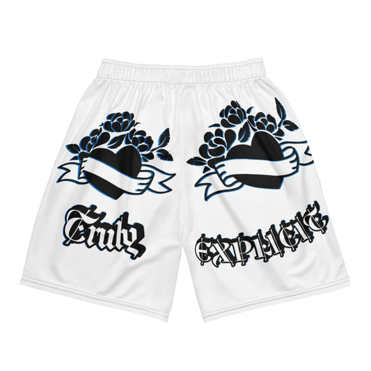 Explicit "Protect" Athletic shorts (White)